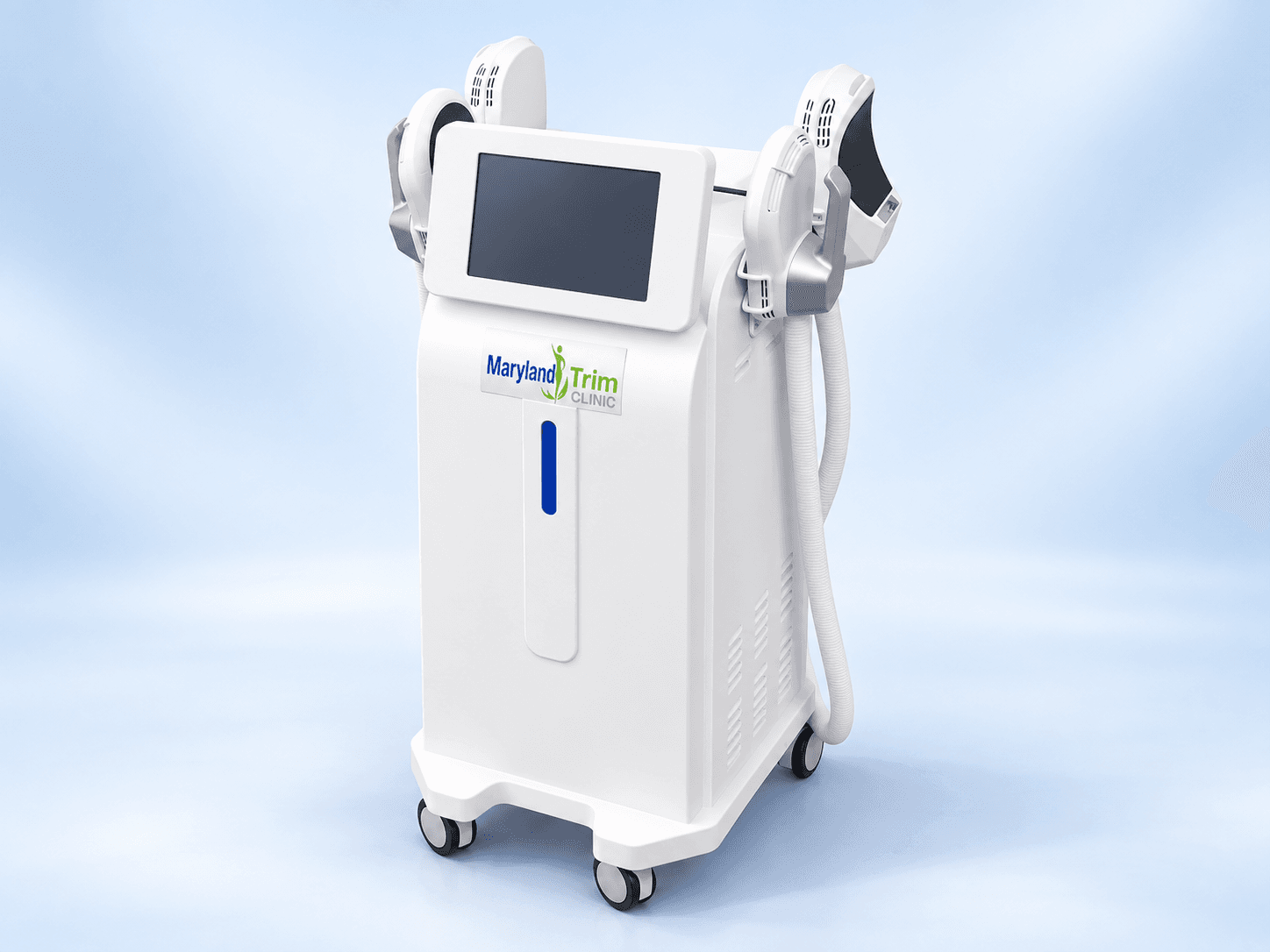 Illustration of a body contouring device based on the clinic supplied reference