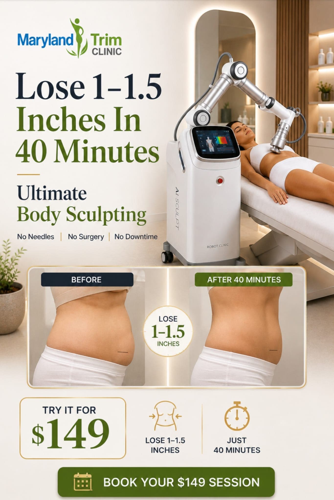 Maryland Trim Clinic body-sculpting treatment offer