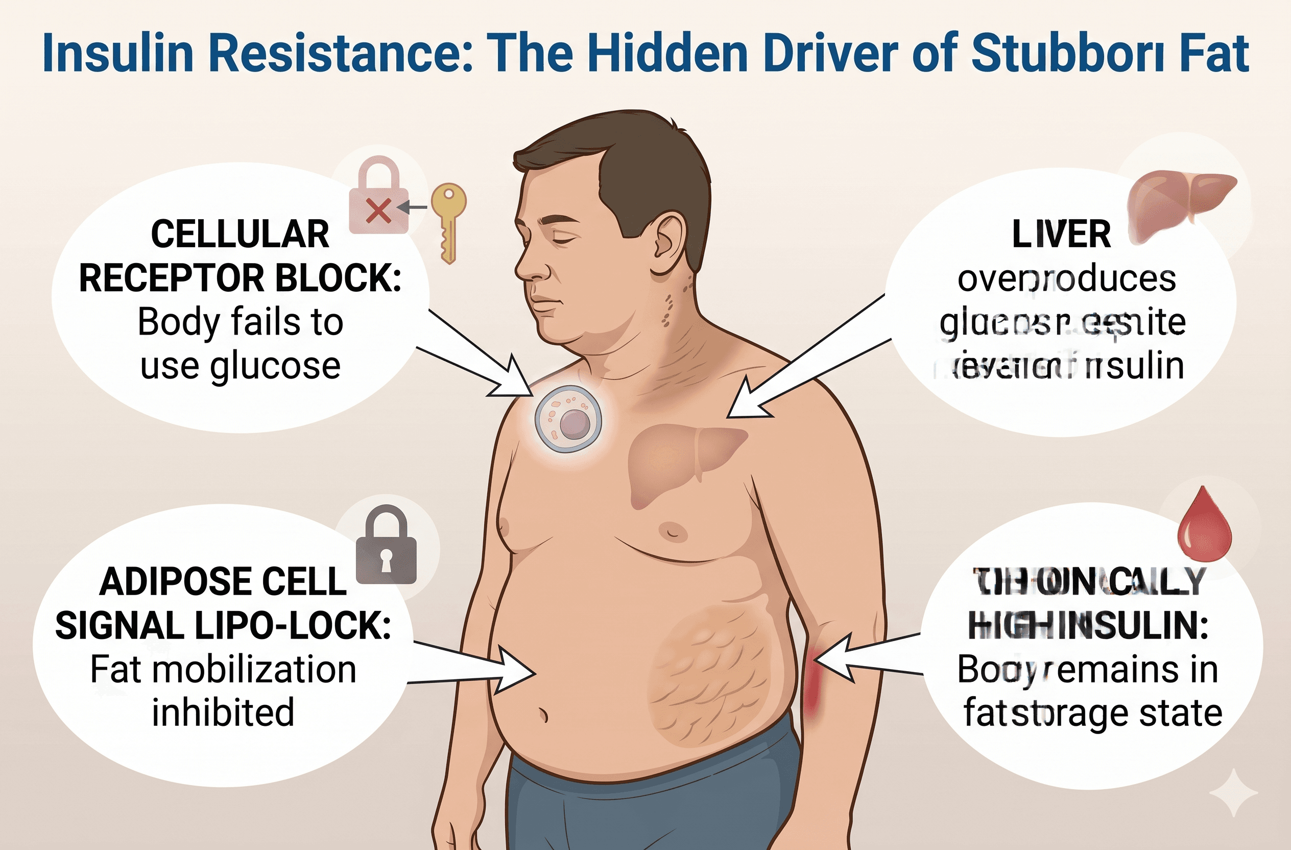 Insulin Resistance & Stubborn Belly Fat: A Medical Guide