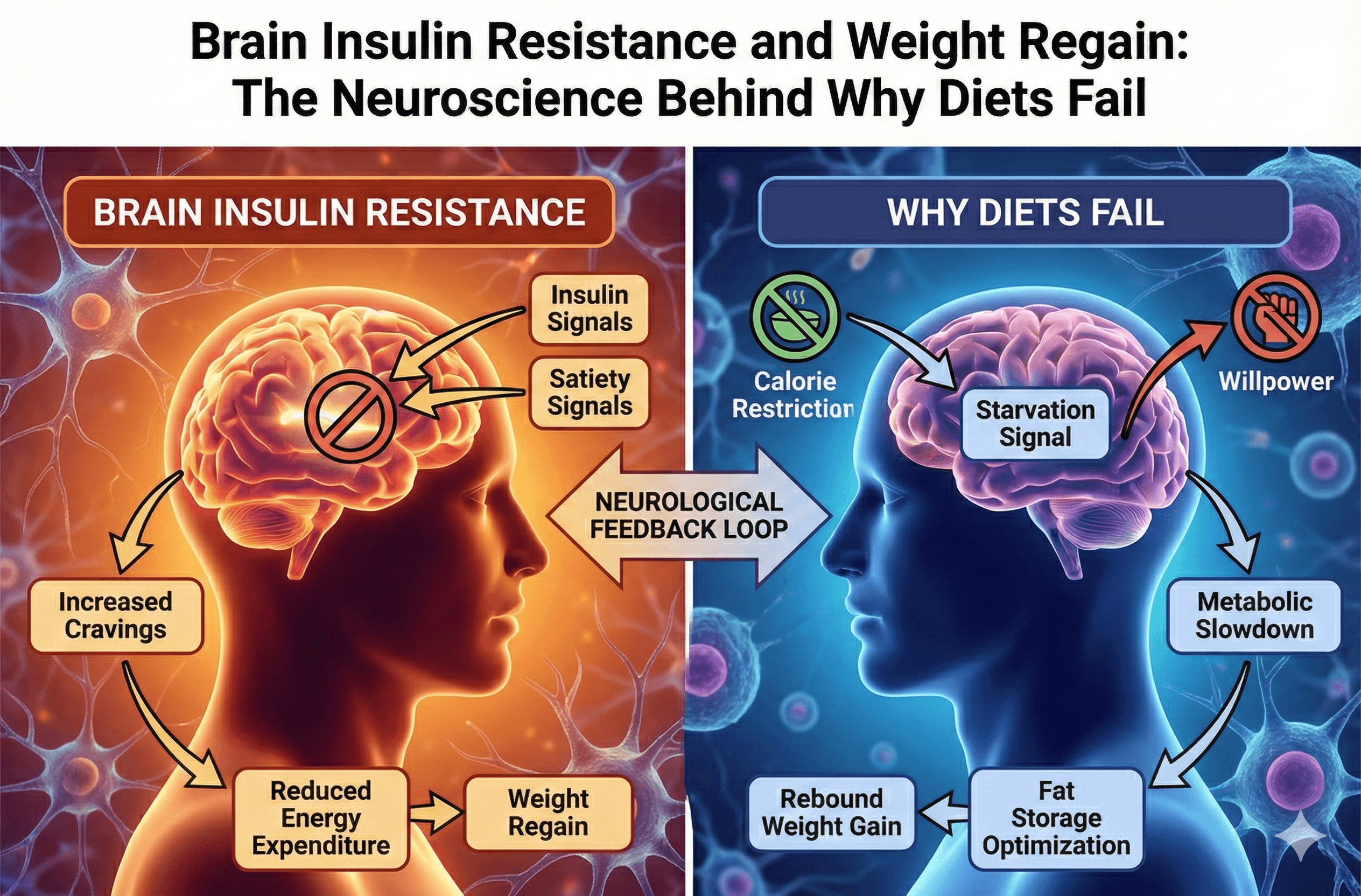 Brain Insulin Resistance & Weight Regain: Why Diets Fail