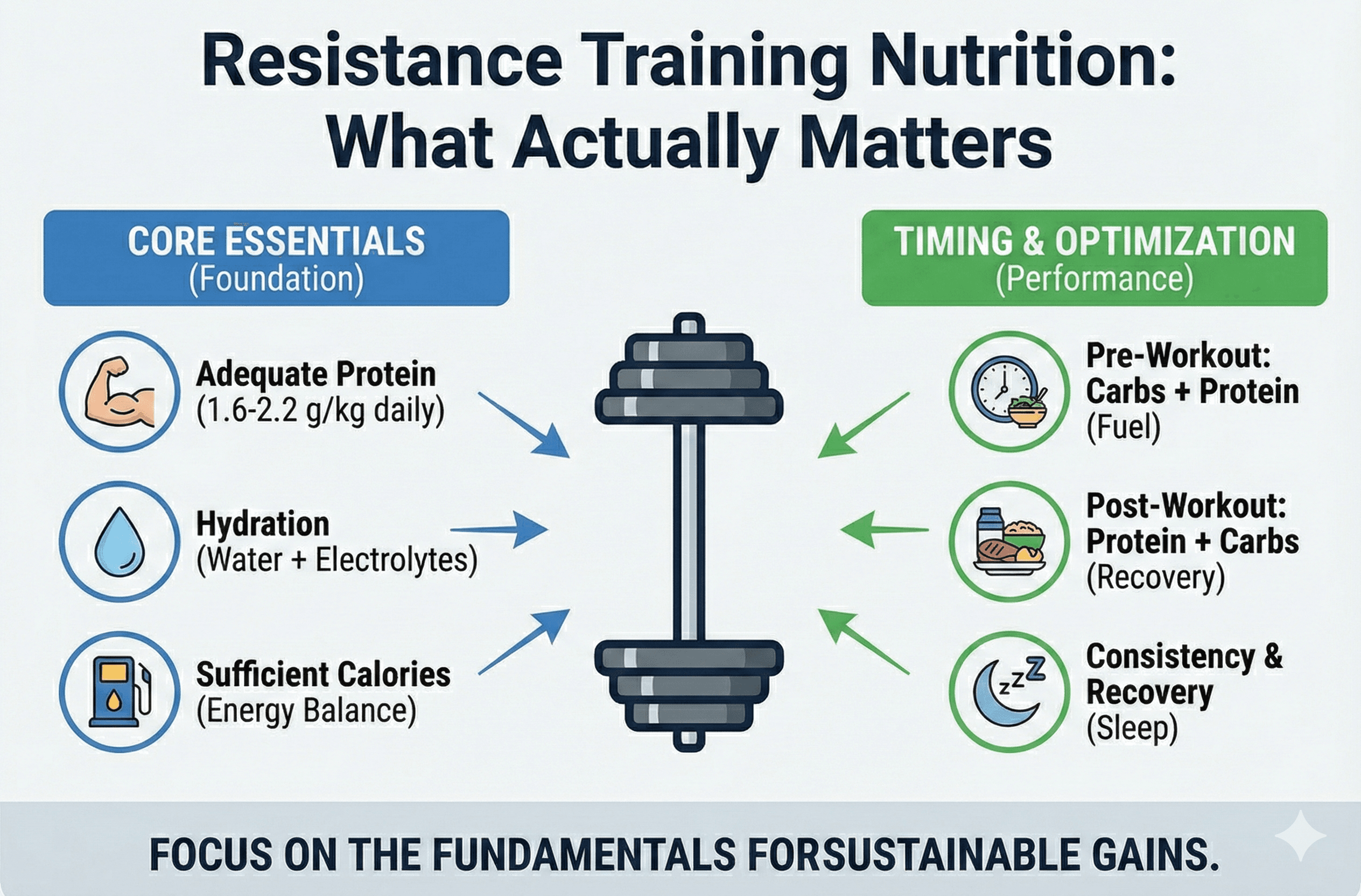 Resistance Training Nutrition: What Actually Matters