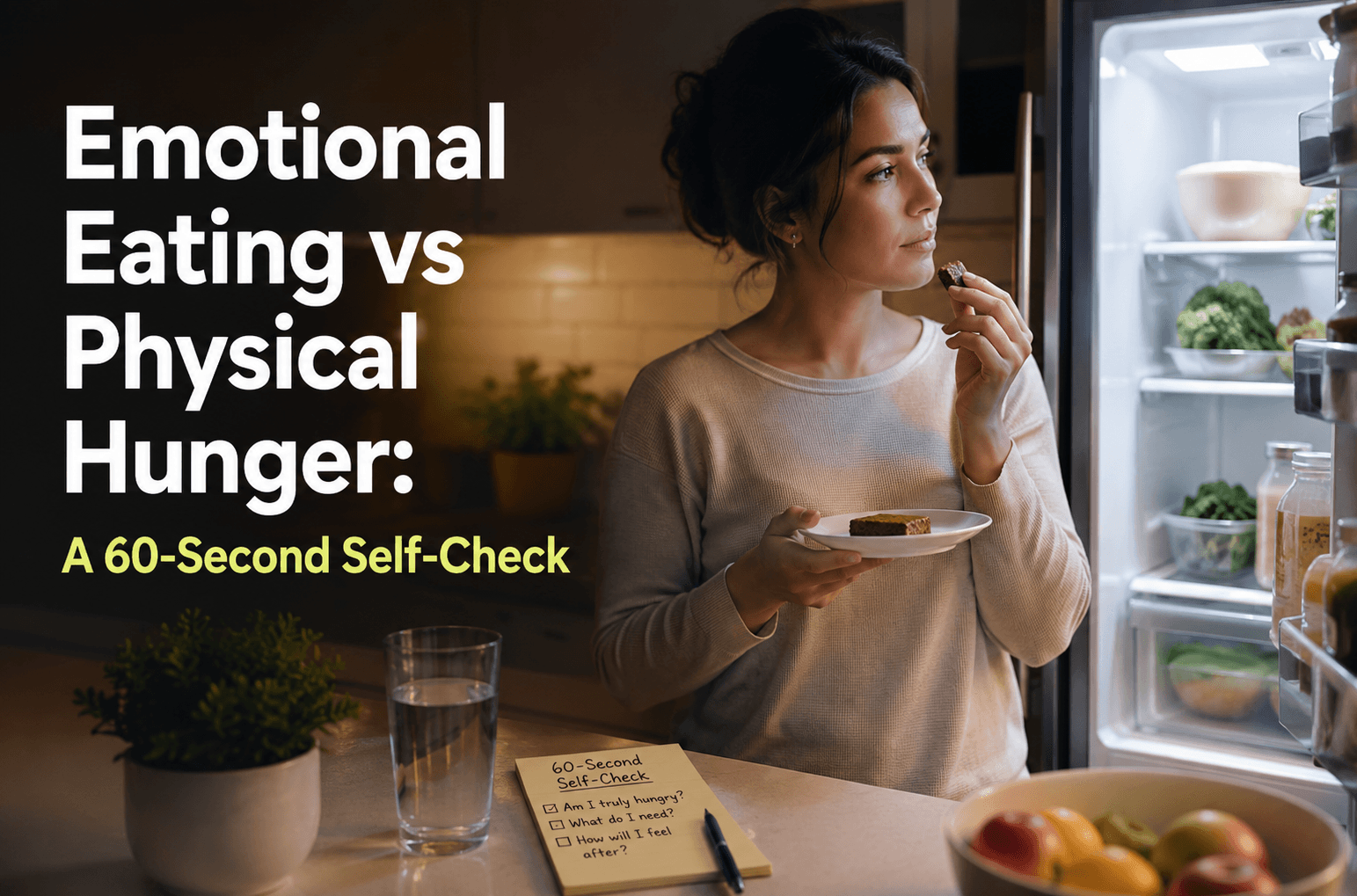 Emotional Eating vs Hunger: 60-Second Self-Check