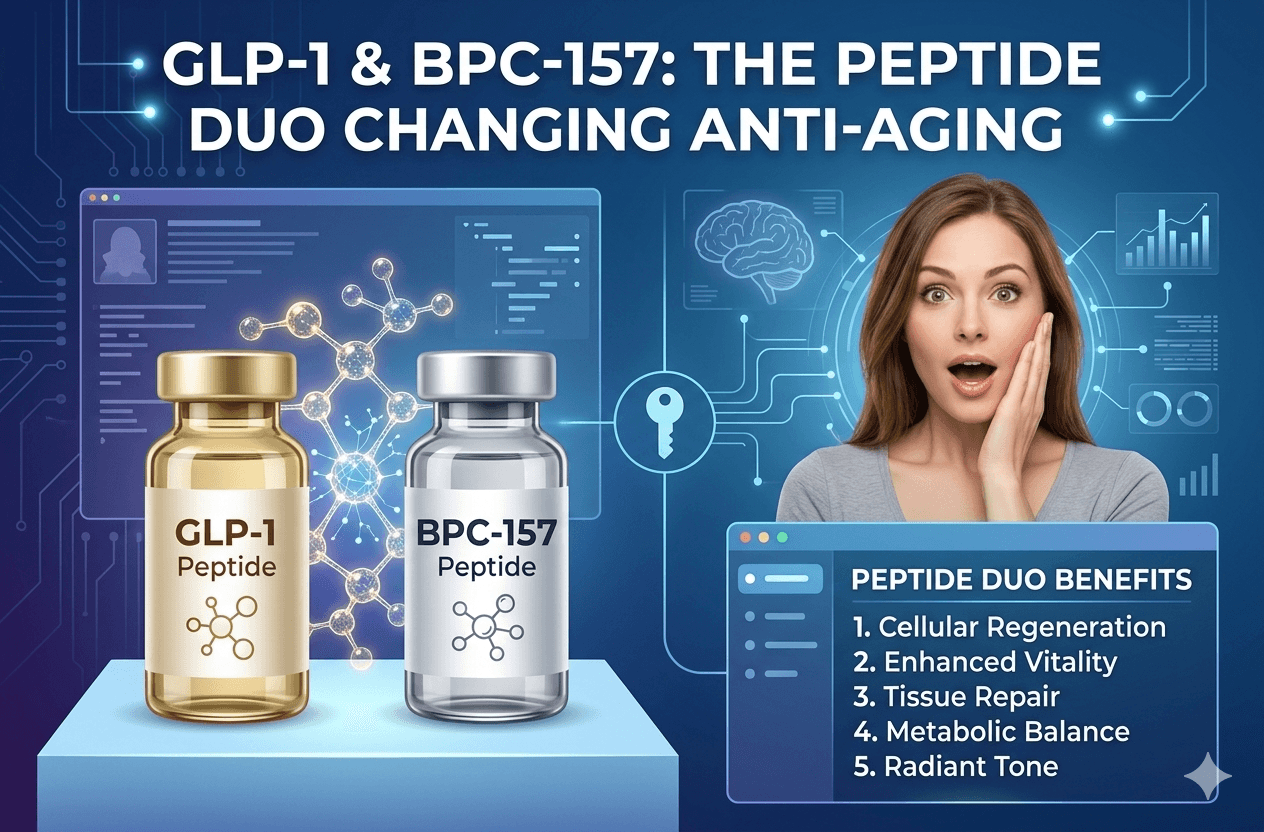 GLP-1 & BPC-157: The Peptide Duo Changing Anti-Aging