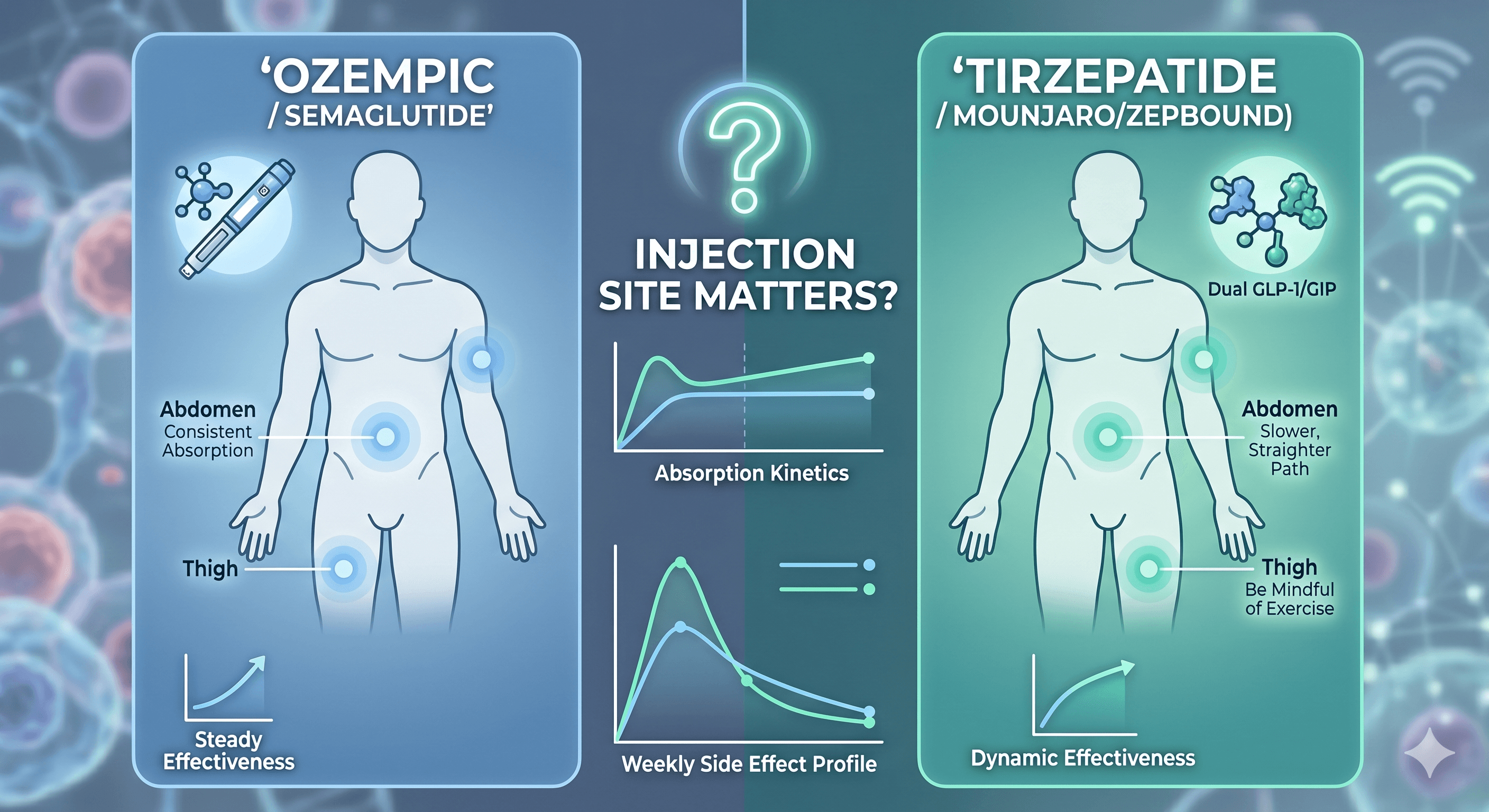 Ozempic vs. Tirzepatide: Does Your Injection Site Matter?