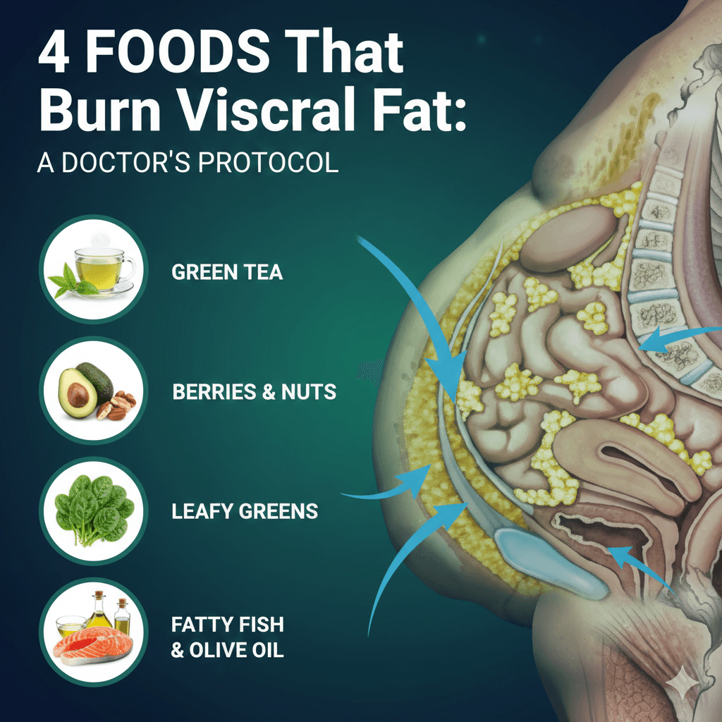 4 Foods That Burn Visceral Fat: A Doctor's Protocol