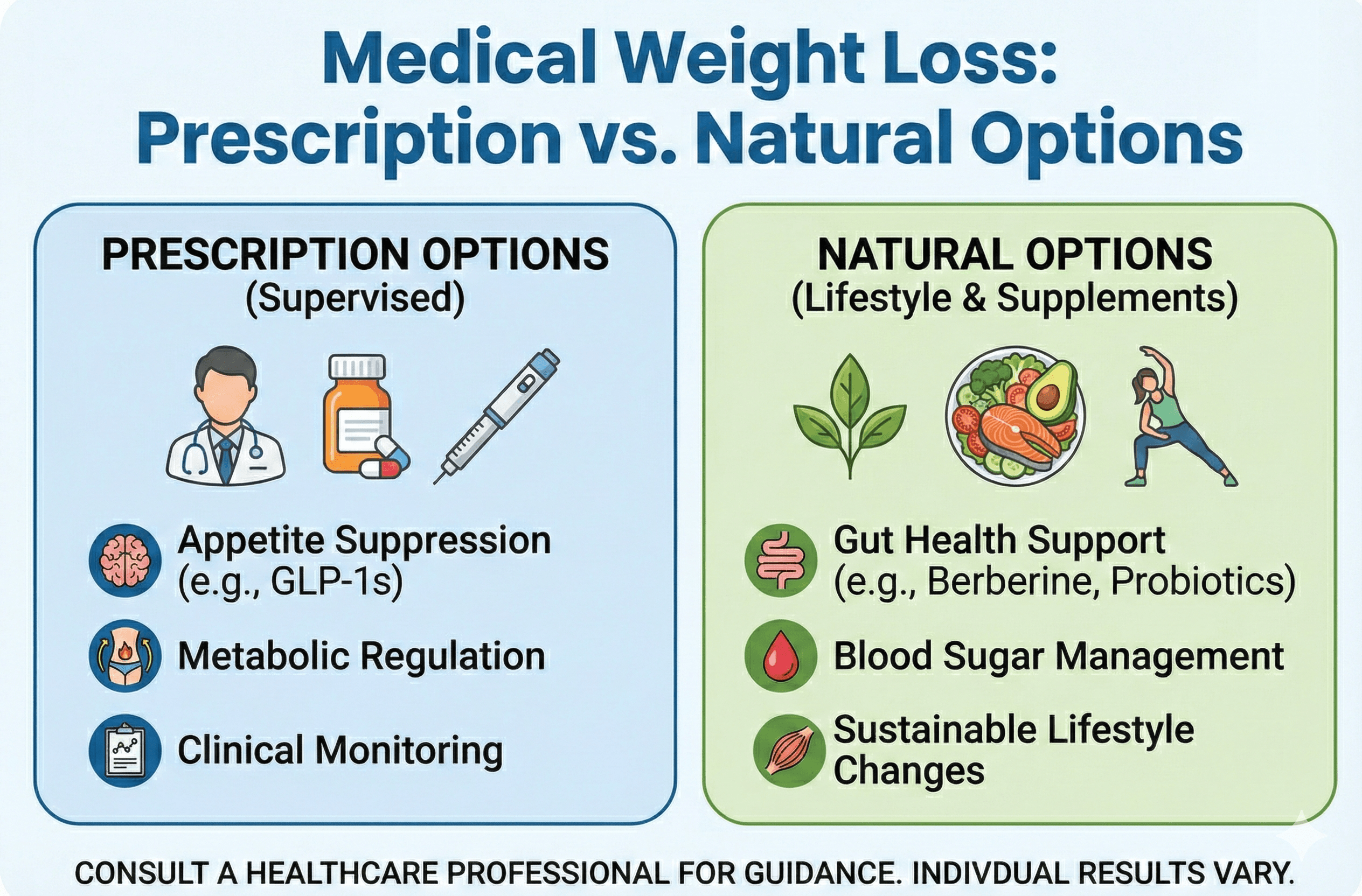 Medical Weight Loss: Prescription vs. Natural Options