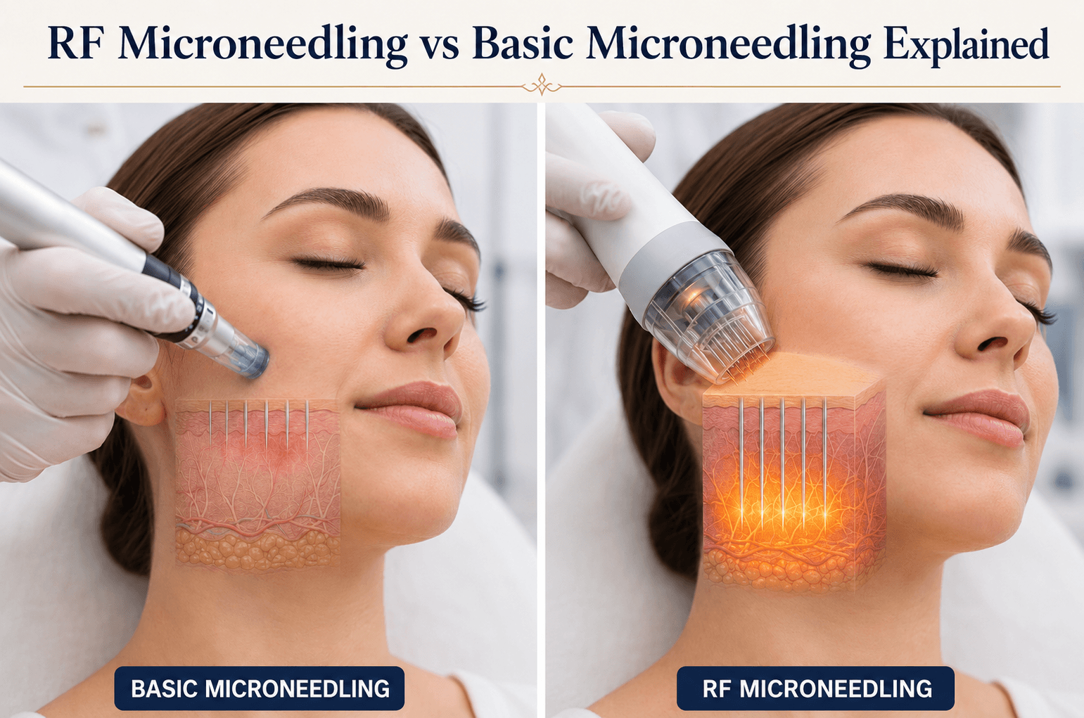 RF Microneedling vs Basic Microneedling Explained