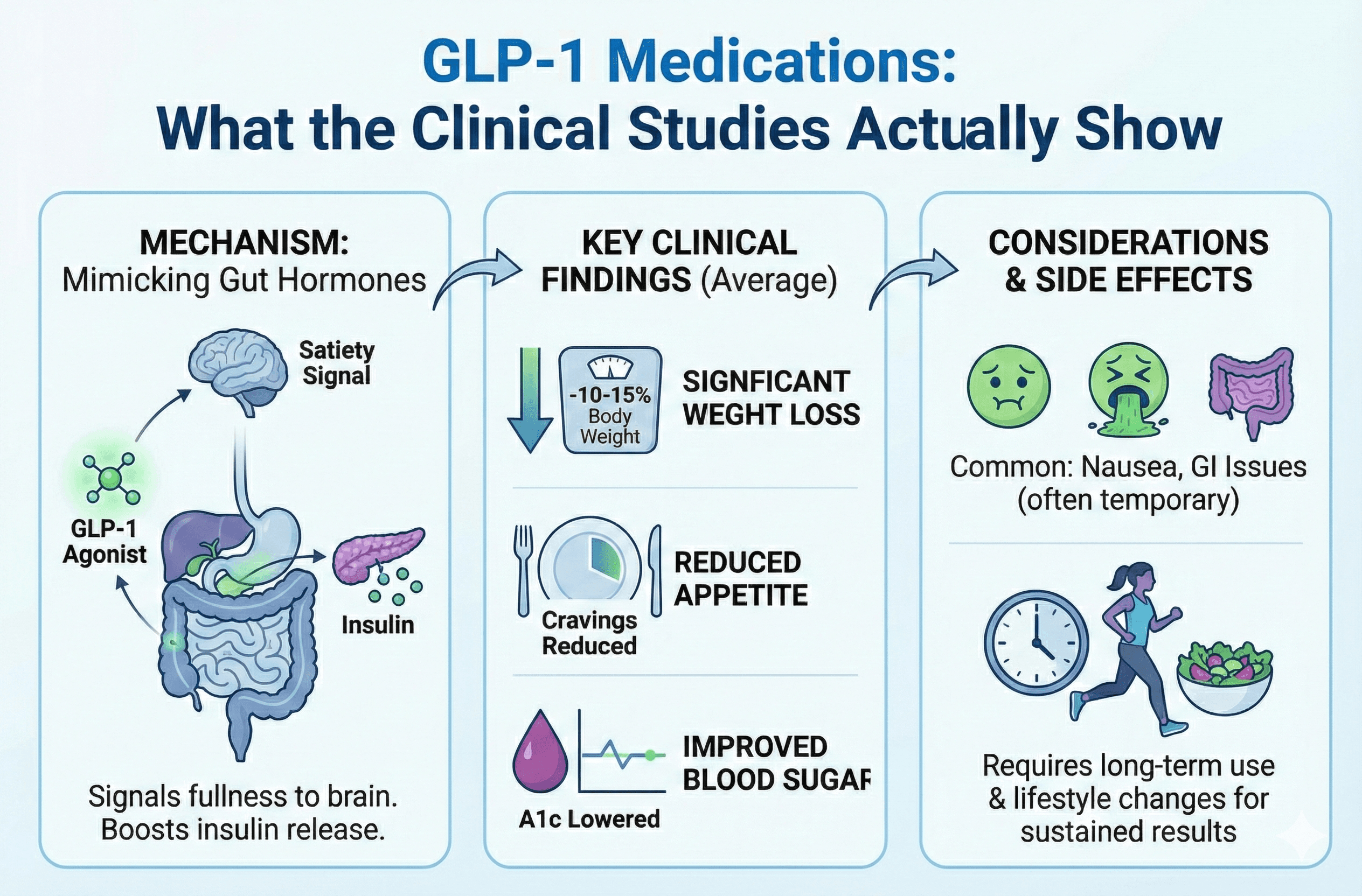 GLP-1 Medications: What the Clinical Studies Actually Show