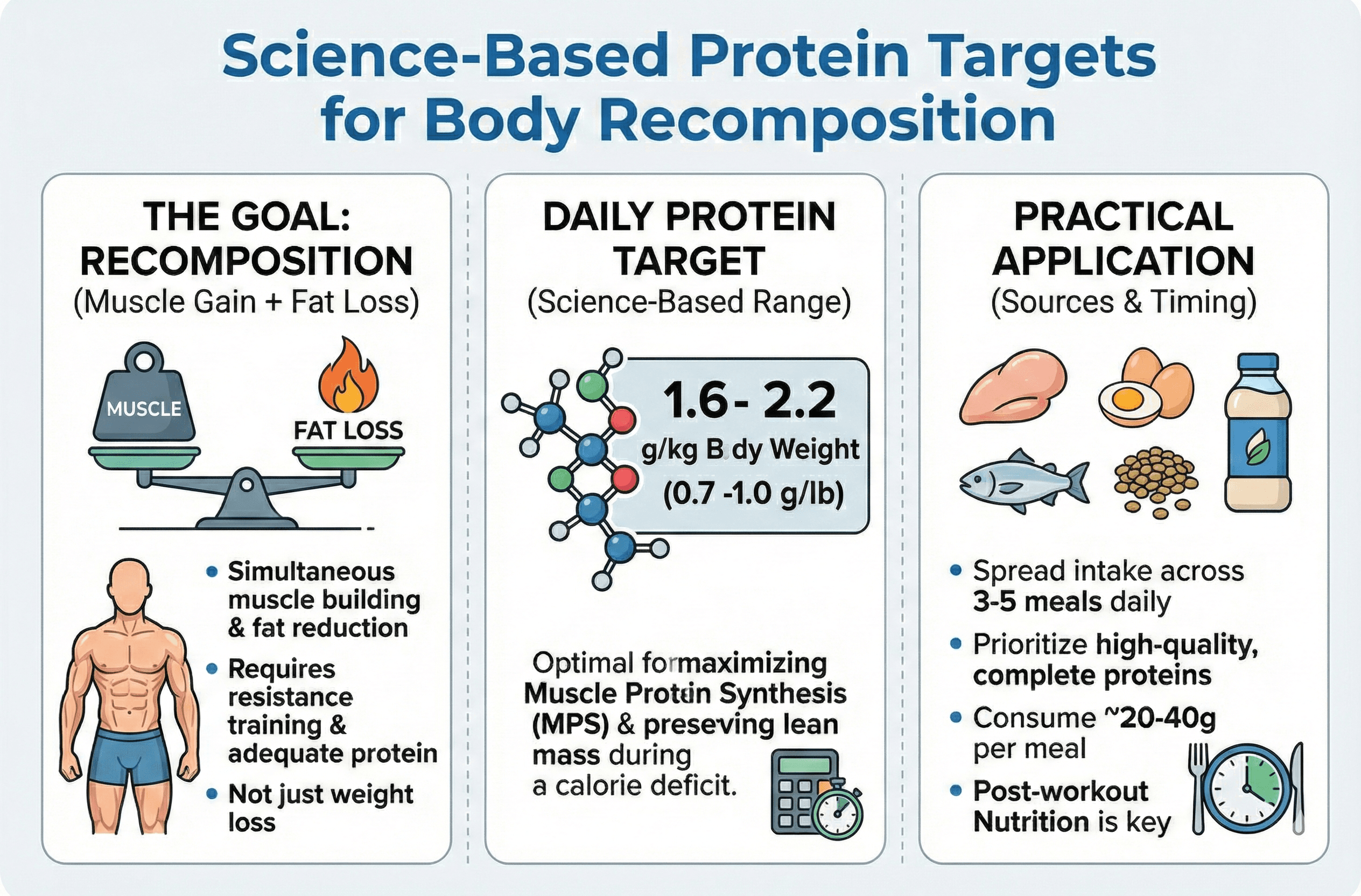 Science-Based Protein Targets for Body Recomposition
