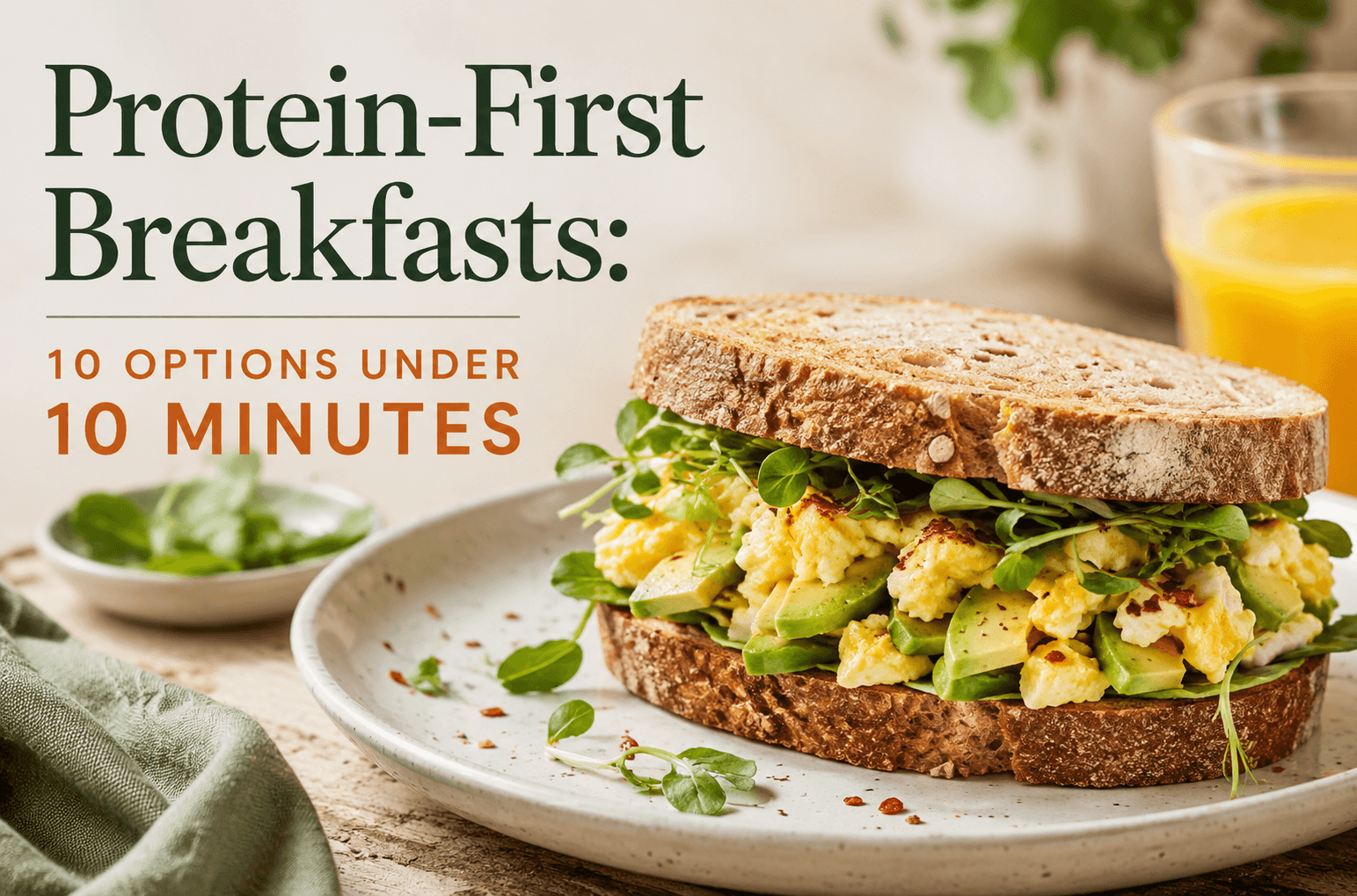 Protein First Breakfast Ideas: 10 Quick Options