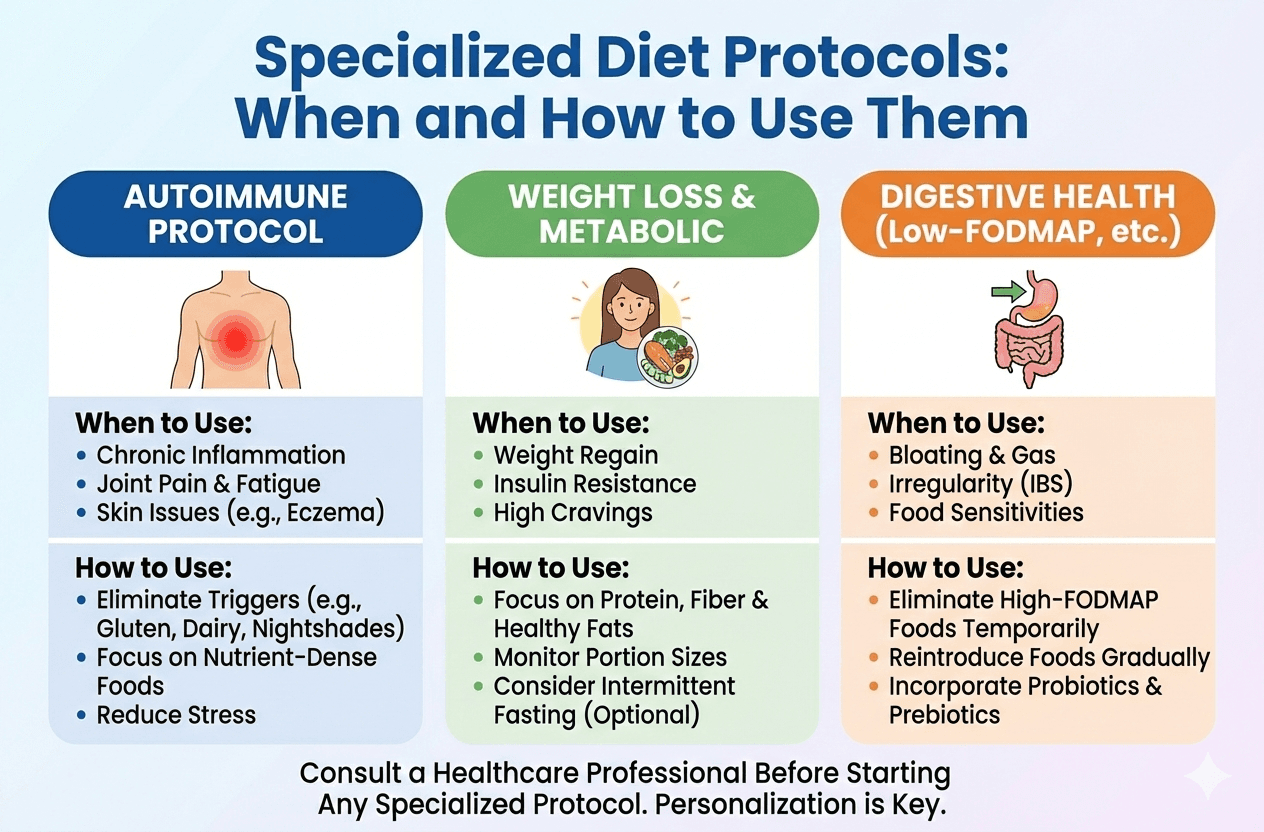 Specialized Diet Protocols: When and How to Use Them