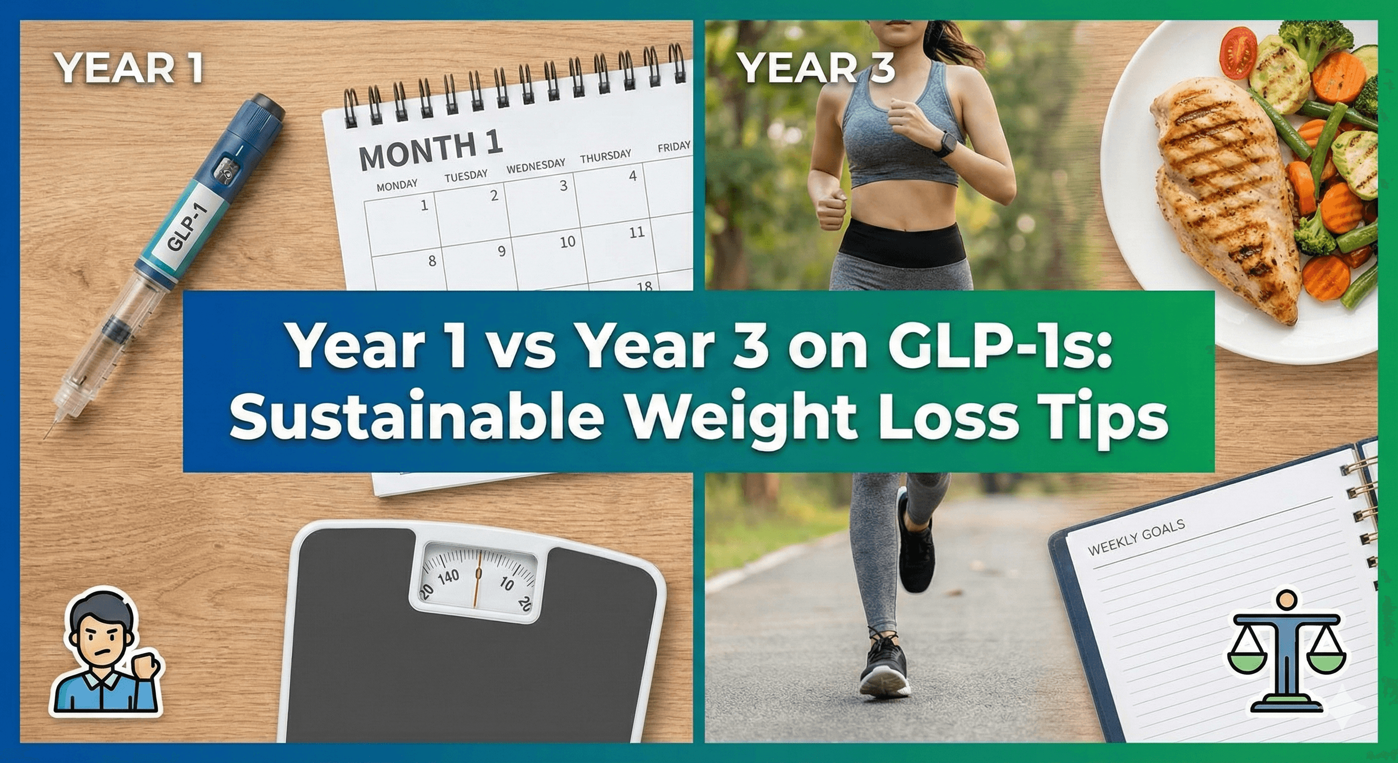 Year 1 vs Year 3 on GLP-1s: Sustainable Weight Loss Tips
